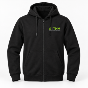 Schwarze THM Kapuzenjacke