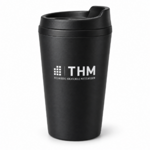 Schwarzer THM Coffe-To-Go-becher